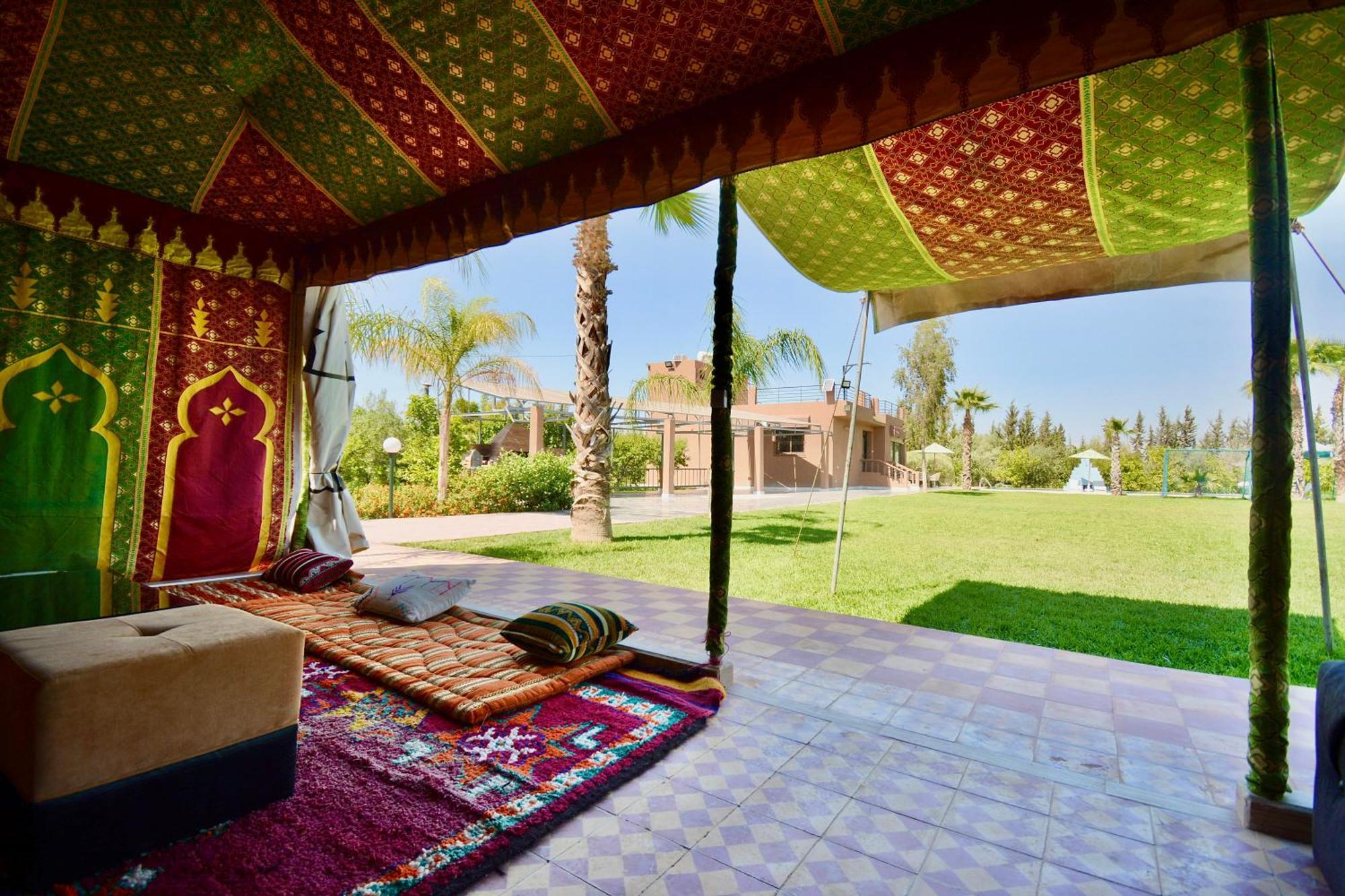 Ferme De Vacances Avec Une Grande Villa A Marrakech Marrákes Kültér fotó